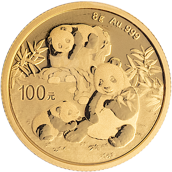 8 Gram Chinese Gold Panda Bullion Coin