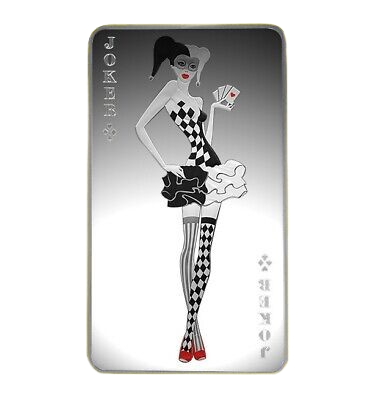 10 oz Joker Girl Silver bullion Bar