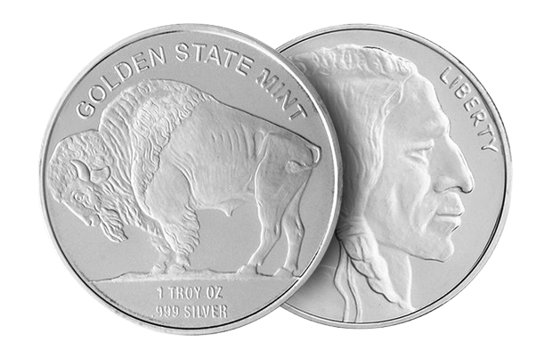 1 oz Silver GSM Buffalo Rounds